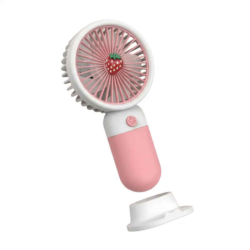 Portable Mini Handheld Fan USB Rechargeable | 3-Speed Personal Cooling Fan with Stand
