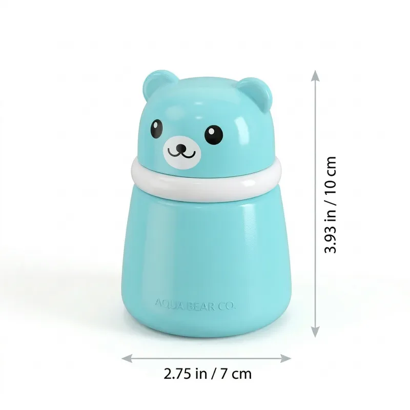 Cute Animal Powder Puff Bottle for Kids | Baby Talcum Powder Dispenser