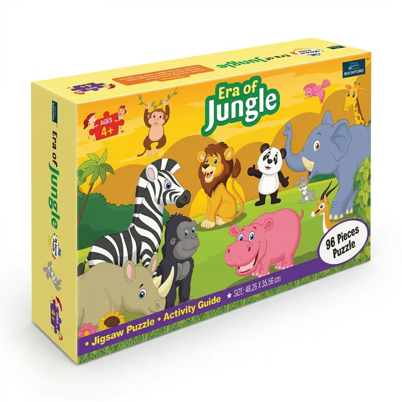 Era of Jungle 96-Piece Jigsaw Puzzle for Kids