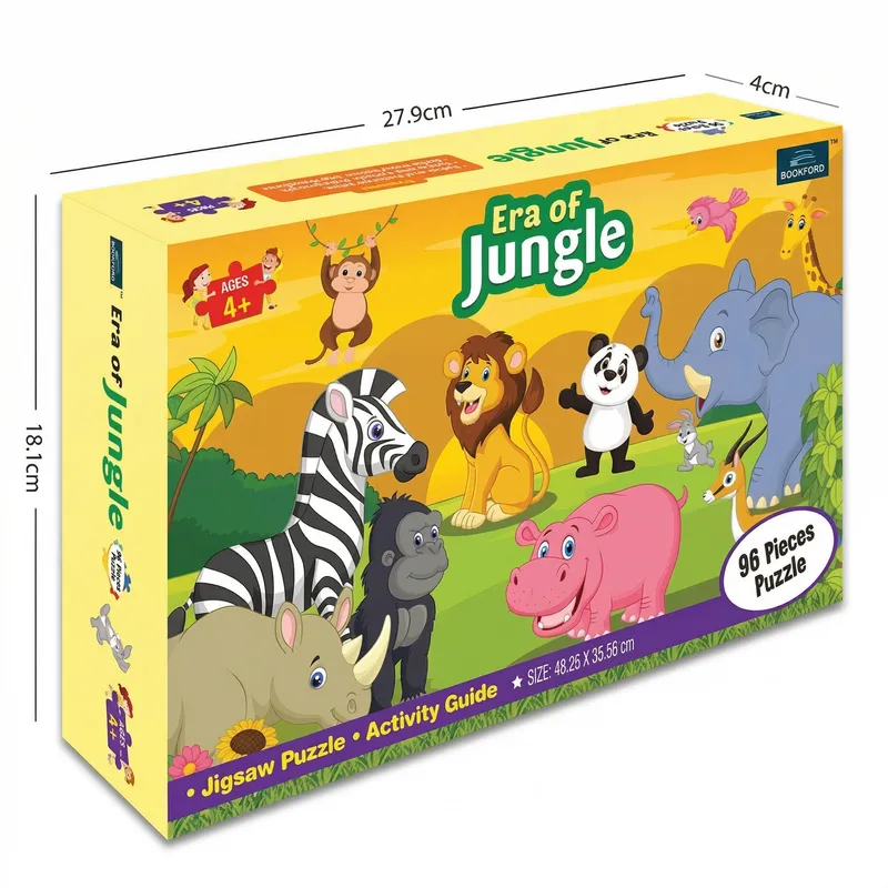 Era of Jungle 96-Piece Jigsaw Puzzle for Kids