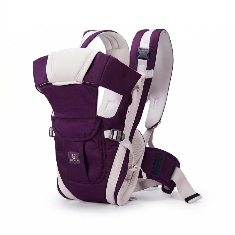 Ergonomic Baby Carrier with 4 Carrying Positions | Adjustable Infant Carrier with Lumbar Support