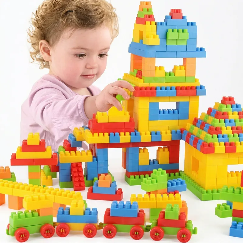 Kids Jumbo Building Blocks Set (Multicolor, Large Size Educational Toy)