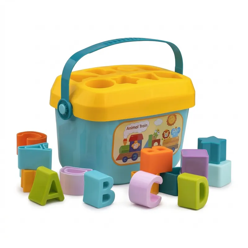 Kids Shape Sorter Toy Box with Alphabet & Geometry Blocks | Educational Learning Toy