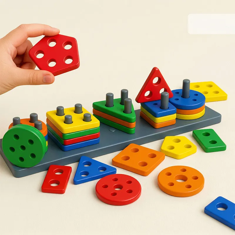 Kids Shape Sorting Peg Board Toy – Color & Shape Matching Educational Learning Toy