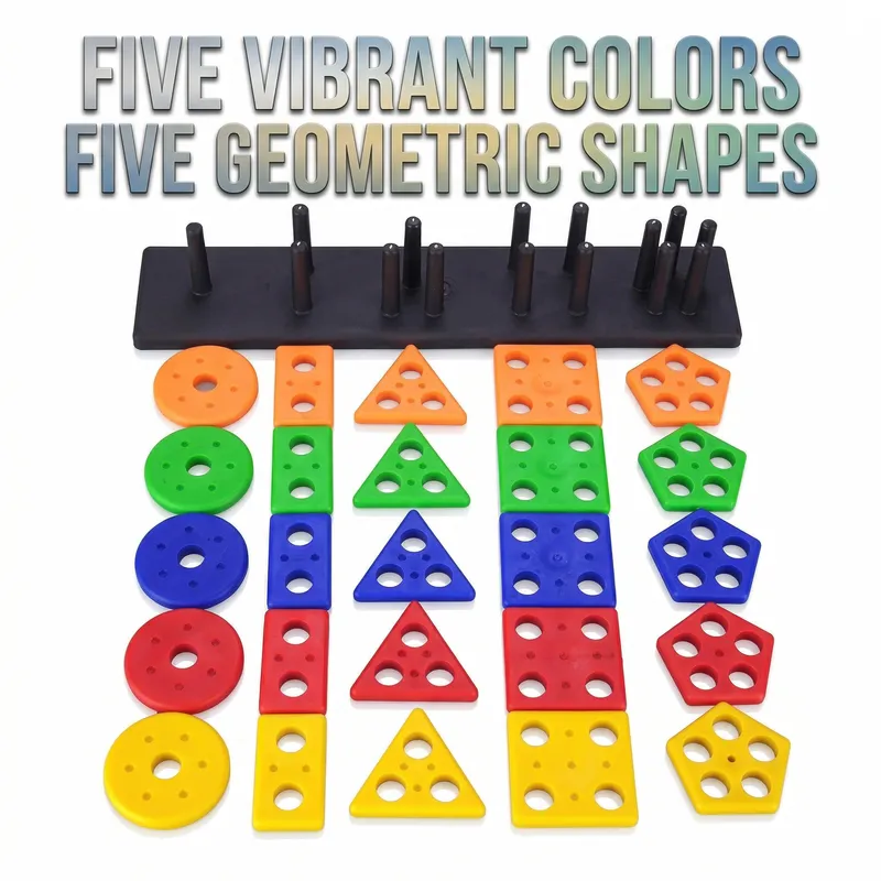 Kids Shape Sorting Peg Board Toy – Color & Shape Matching Educational Learning Toy